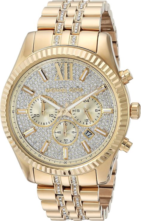 michael kors mens gold watch|stainless steel michael kors watch.